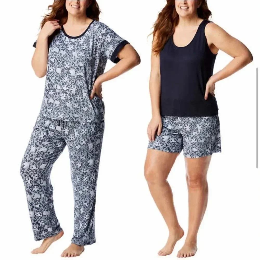 Lucky Brand Women’s Plus sz XXL 4-Piece Pajama Set NWOT